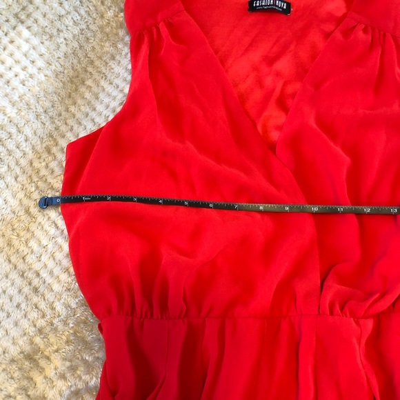 Fashion Nova Red Jumpsuit - Picture 4 of 13